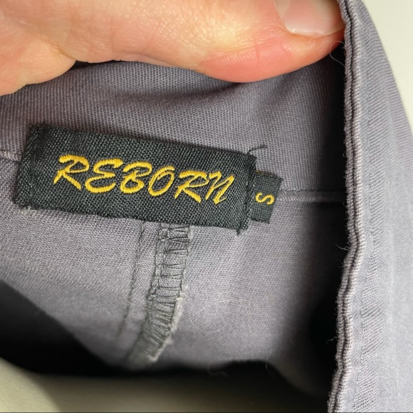 Reborn charcoal twill cotton oversized jacket - Picture 11 of 11